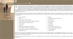 Desktop Screenshot of capefearpsych.org